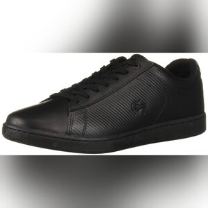 Lacoste Men's Black Carnaby Leather Sneaker